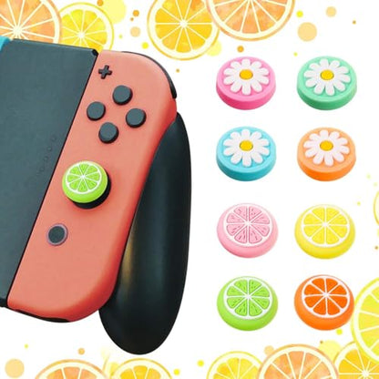Sumind 16 Pcs Thumb Grip Caps, Joystick Covers, Cute Analog Stick Caps
