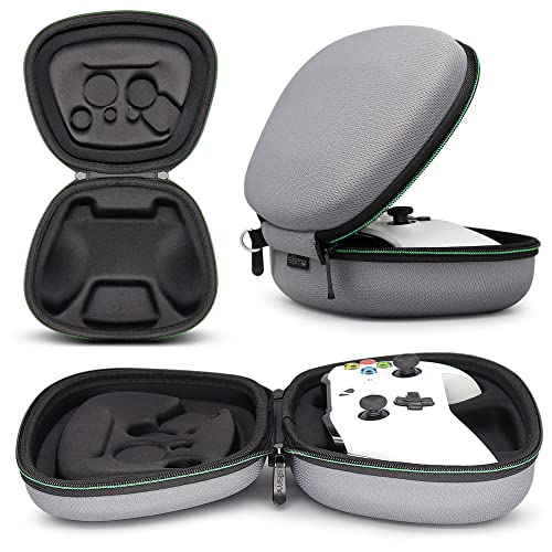 sisma Travel Case Compatible with Official Xbox Wireless Controller, Game Controller Holder Hard Shell Protective Cover Storage Case Home Safekeeping Carrying Bag, Grey - color: Grey