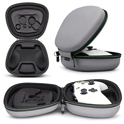 sisma Travel Case Compatible with Official Xbox Wireless Controller, Game Controller Holder Hard Shell Protective Cover Storage Case Home Safekeeping Carrying Bag, Grey - color: Grey
