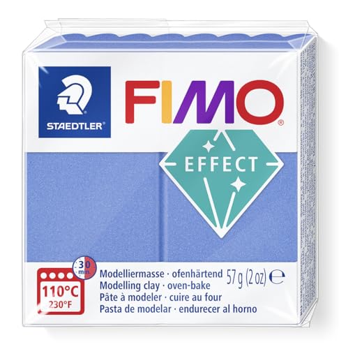 FIMO Soft Polymer Oven Bake Modelling Clay - 57g Blocks - Set of 6 - Metallic Colours