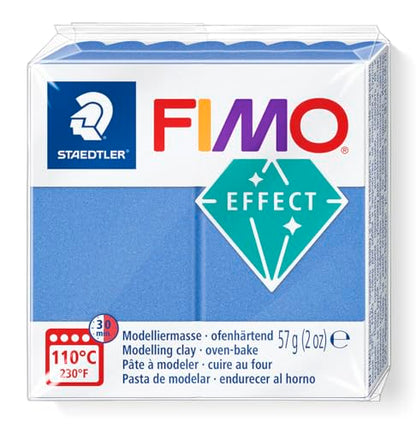 FIMO Soft Polymer Oven Bake Modelling Clay - 57g Blocks - Set of 6 - Metallic Colours