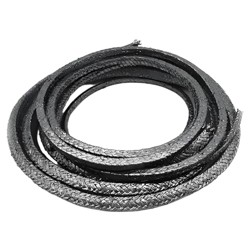 Flexible Graphite Braided Compression Packing ，for Pump Valve or Mechanical Seal 3/16" x 3/16", 10 feet - size: 3/16", 10 feet