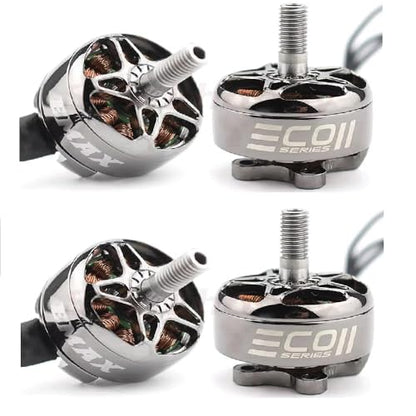 SPARKHOBBY 4PCS Upgrated ECO II Series 2207 1700/1900/2400KV 3-6S for Emax Brushless Motor 4mm Bearing Shaft for RC Drone Quacopter FPV Racing (4PCS 2207 2400KV) - style: 4PCS 2207 2400KV