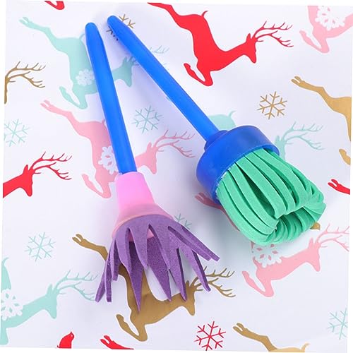 Lurrose 8Pcs Paint Sponges for Kids, Sponge Paint Brushes for Art Crafts