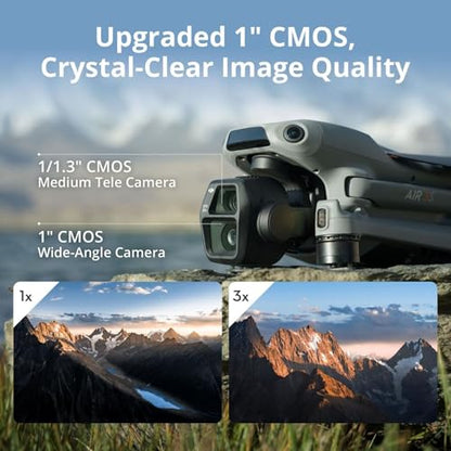 DJI Air 3S Fly More Combo (RC-N3), 4K Dual-Camera Drone, 3 Batteries - style: Air 3S Fly More Combo (RC-N3)