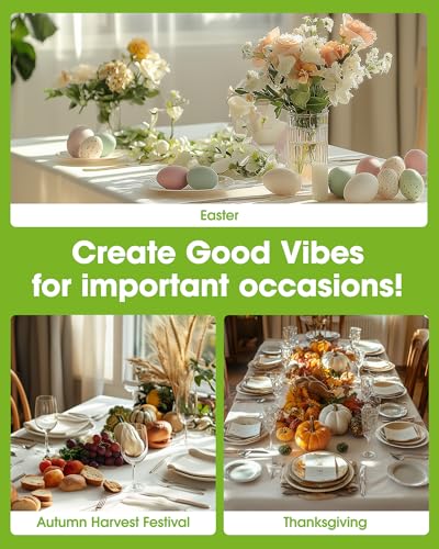 Pureegg Plastic Table Cloth Disposable 6 Pack, 54 x 108 Inch, Beige - color: Ivory, size: 54" X 108" Rectangle