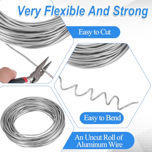 165FT 3mm 9 Gauge Aluminum Craft Wire