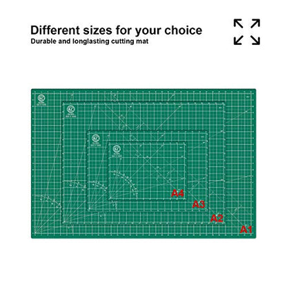 KC GLOBAL A1 (36"x24") Self-Healing Cutting Mat (Dark Green) - Sturdy, Reversible, Eco-Friendly, Non-Slip. Premium Desk Mat for Crafters, Quilters, and Hobbyist - color: Dark Green, size: 36"L x 24"W