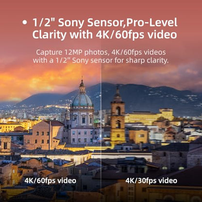 Skyrover S1 Mini Drone with 2 Batteries, 4K/60fps Video, 48MP Photo with 8K Image Quality, 3-Axis Gimbal Stabilization, 7.45-Mi Video Transmission, 40-Min Flight Time, Under 249g, Auto Track