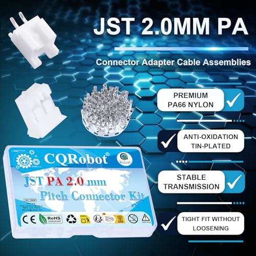CQRobot JST PA 2.0mm Pitch 2-Pin Electronic Computer Connector Adapter - size: 2P, style: PA