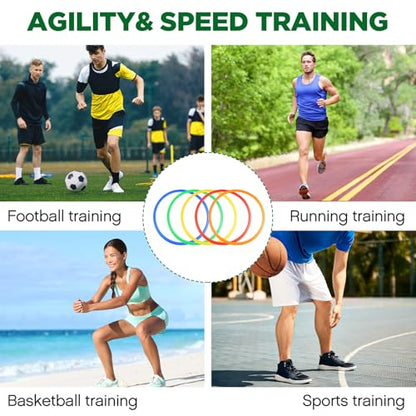 Deekin Agility Rings Speed and Agility Training Ring - color: Green, size: 15 Inch