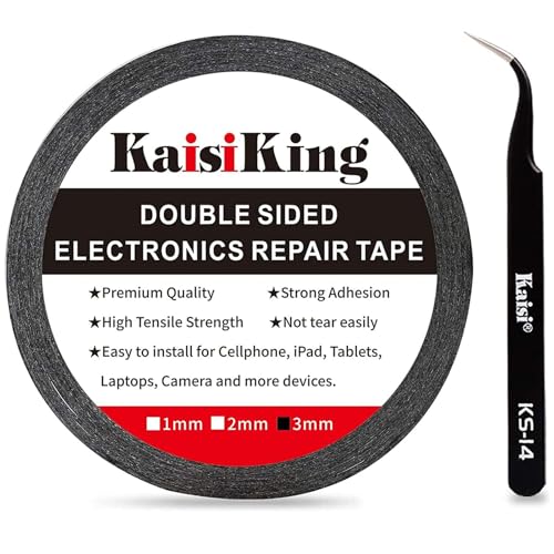 Kaisiking 3mm x 50M LCD Repair Tape Phone Screen Adhesive Tape - size: 3mm