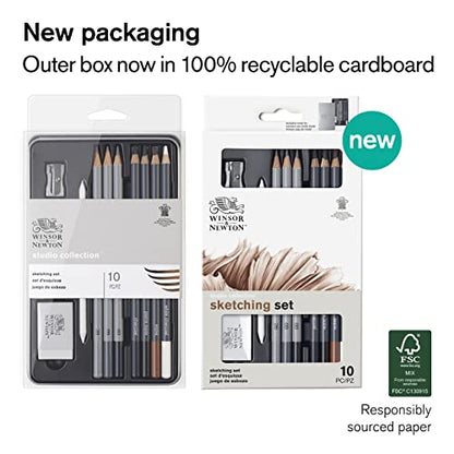 Winsor & Newton Studio Collection, Sketching Pencils, Set of 10 - style: 10 Sketching Pencils