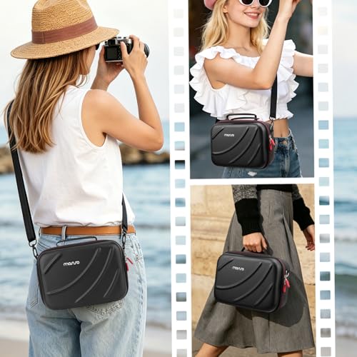 MOSISO Hard Shell Digital Camera Case, Travel Carrying EVA Case, Black