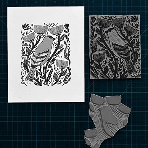 2 Pcs 8x10 Soft Linoleum Carving Block, Linocut Block for Printmaking, Gray - color: Gray, size: 8'' x 10'' 2 Pack