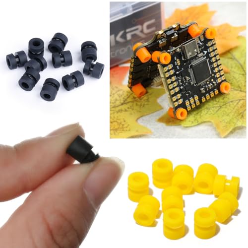 30 Pack Drone Flight Controller Shock Absorption Ball Replacement Anti Vibration Rubber Mounting Pads Damper Stabilizer Noise Reduction Damping Balls for Racing Drones FPV Camera Gimbal F4 F7