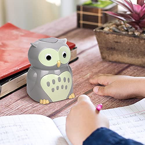 Eagle Owl Electric Pencil Sharpener, Battery Powered, Spare Blade Included