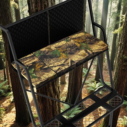 Two People Foldable Tree Stand Seat Cushion, Tree Ladder Replacement Seat - color: camouflage color
