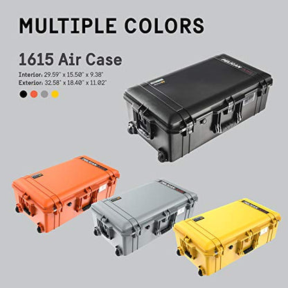 Pelican Air 1615 Case with Foam (Silver) - color: Silver, size: One Size - With Foam