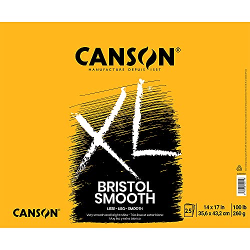 Canson XL Series Bristol Paper Pad, Smooth, 14x17 in - size: 14x17, style: Bristol, Smooth