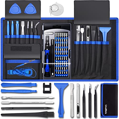 80 IN 1 Professional Computer Repair Tool Kit, Precision Screwdriver Set - color: Blue