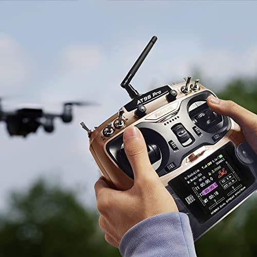 Radiolink AT9S Pro 10/12 Channels RC Transmitter and Receiver R9DS Grey - color: Champagne Gold