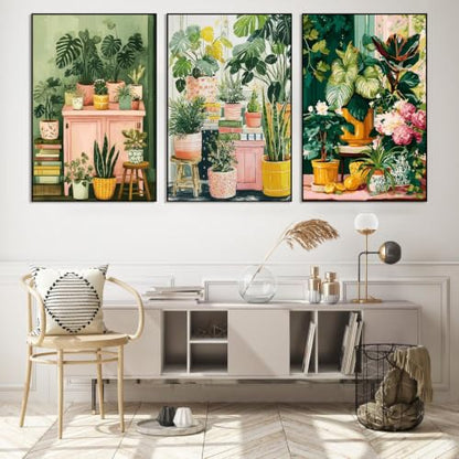 Axquilon 3 Packs Plants Framed Paint by Numbers Kit for Adults 8x10 in - color: 3 Pack Plants with Easel