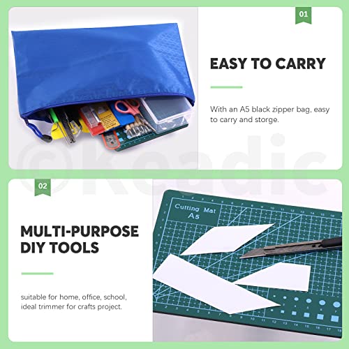 Keadic 31Pcs Professional Model Tools Compatible with Vinyl Weeding Tool Includes Paper Trimmer Cutting Board Utility Knife with Blades, Hobby Building Tools Craft Set