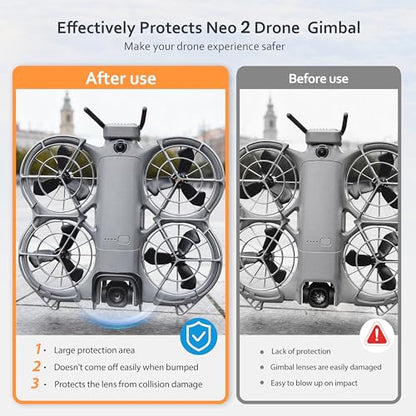 STARTRC Gimbal Bumper Guard for DJI Neo 2 Accessories, ABS Anti-Collision Protection Guard Bar for DJI Neo 2 Drone Camera