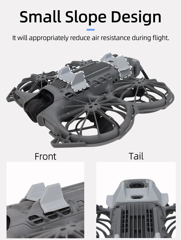 BTG Landing Gear Landing Legs Extensions for DJI NEO 2 Drone Height Extender Protector Protective Accessories (Grey) - color: Grey