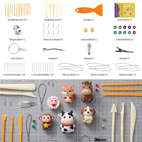 Aestd-ST Polymer Clay 102 Colors, Oven Bake Modeling Clay for Kids - color: 102 Colors