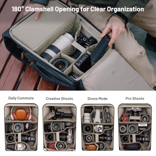 PGYTECH OneGo 2 Camera Backpack 20L Waterproof Camera Bags Photography Bag - color: Matte Black, size: 20L Camera Backpack