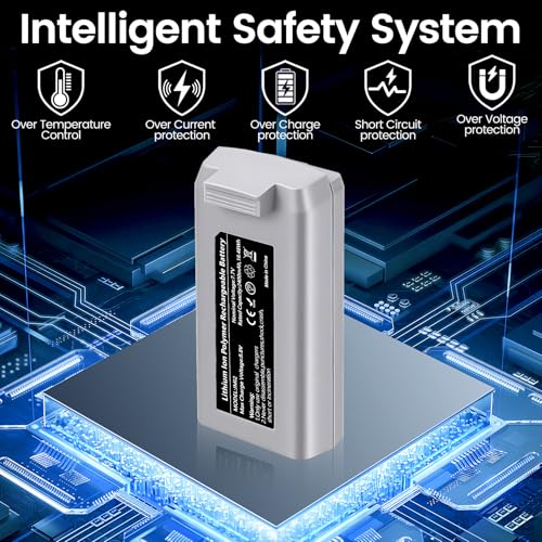 (2 Pack) 2400mAh Mini 2 Series Intelligent Flight Battery with Color LCD Display Three-Way Charging Hub, Max Flight Time 31 Mins,Compatible with DJI Mini 2/2 SE/SE/4K