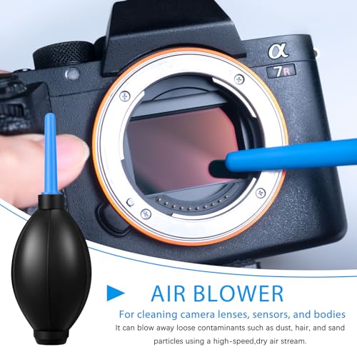 Camera Cleaning kit - Professional Camera Lens Cleaning Kit,Complete DSLR & Mirrorless Camera Sensor Cleaning Set Kit with Lens Pen, Blower, Brush, and Solution for Photography Essentials