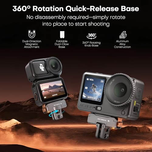 REYGEAK 360° Magnetic Quick Release Mount for DJI Action 6/Osmo Nano - color: for DJI Action 6/Osmo Nano