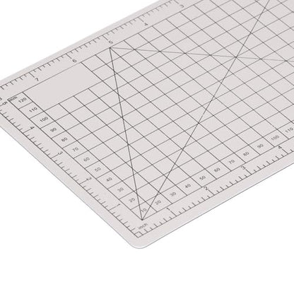 A5 Cutting Mat 8.7x5.9 Inch – Double-Sided Self-Healing Gridded Pad for Paper Cutting, Crafting, Tracing & as Mouse Mat, PVC