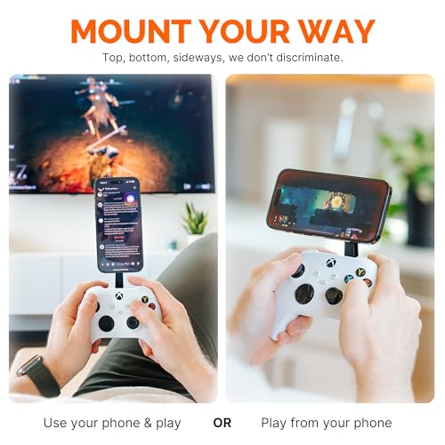 Mechanism Phone Mount Controller Bundle for Xbox Series X/S Wireless | Use Our Xbox Controller Mount for Any iPhone or Android | Easily Adjust to Any Angle - color: Xbox Series X/S Controller