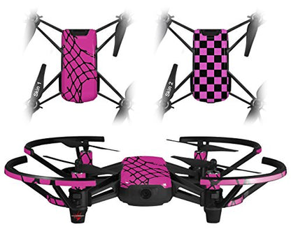 Skin Decal Wrap 2 Pack Compatible with DJI Ryze Tello Ripped Fishnets Pink Drone NOT Included