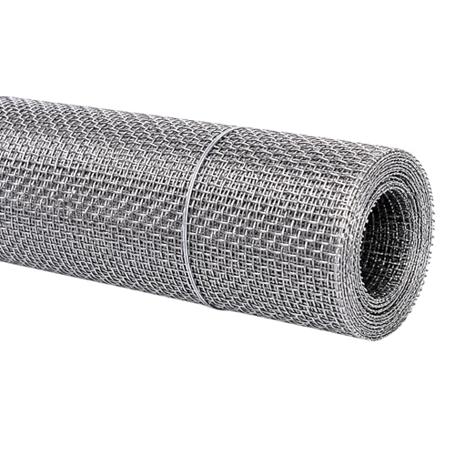 Stainless Steel 304 Wire Mesh 23.6 Inchx10 Foot - 10 mesh 0.45mm Diameter Hardware Cloth