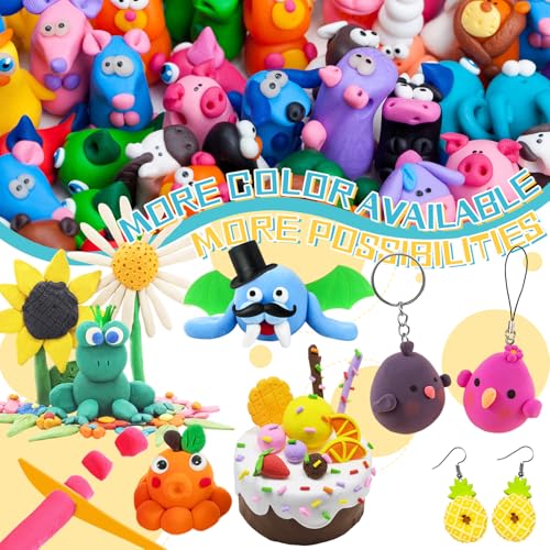 Air Dry Clay 36 Colors,Magic Clay Modeling Clay,DIY Molding Magic Clay - color: Multi-Color - 36 Colors