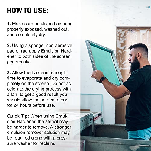 Ecotex® Emulsion Hardener for Screen Printing Emulsion (Pint - 16oz.) - size: 16 fl oz