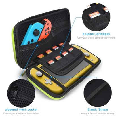 YUANHOT Carry Case & TPU Cover for Switch Lite 2019 - Green - color: Green