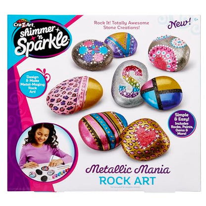 Cra-Z-Art Shimmer 'n Sparkle Metallic Mania Rock Art Kit