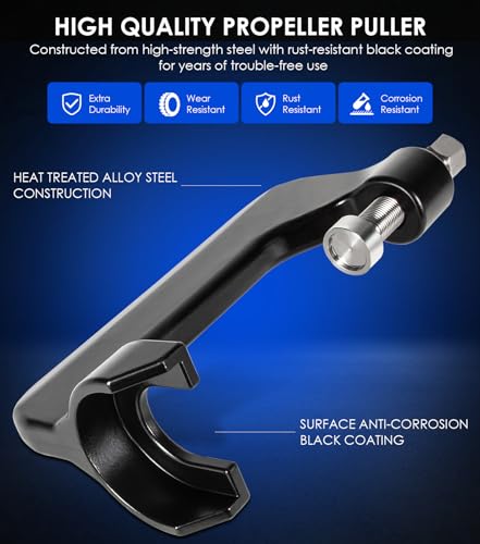 Yoursme 330S Propeller Puller for 1-1/4" Shafts, C-Clamp 330S Puller for Ski & Wakeboard & Surf Propellers, Adjustable Range 4.33"-5.51"