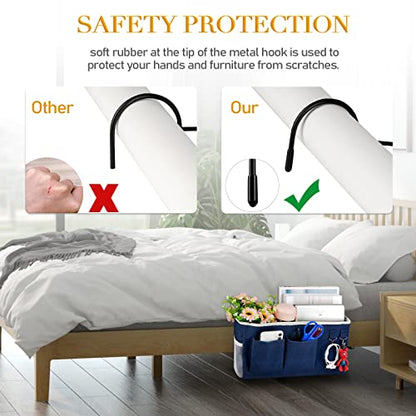 Bedside Caddy Bedside Storage Bag for Headboards/Bunk Bed - color: 1PC Navy Blue