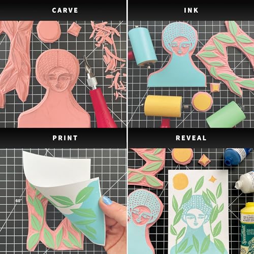 Speedball Water-Soluble Block Printing Ink, 8-Ounce Jar, Process Cyan - color: Process Cyan, size: 8 fl oz