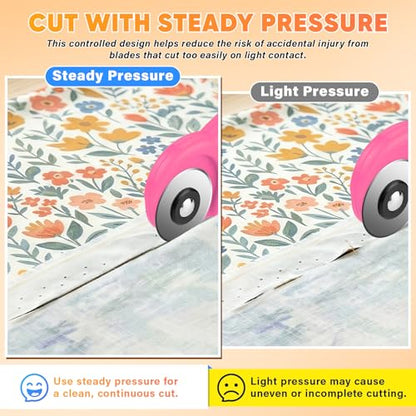 DIYSELF 10 Pack Rotary Cutter Blades 45mm, SK7 Sewing and Quilting Blades - color: 10 Pack