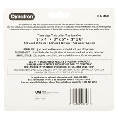 3M Dynatron, 358, 1 Pack of 3 Spreaders, 4”, 5” and 6”, Caulks