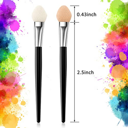 Zopeal 48 Pcs Small Sponge Applicators Pastel Painting Brushes Makeup