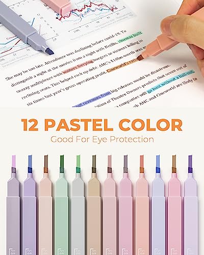 Nicpro 6PCS Art Mechanical Pencils Set 39 PCS Aesthetic School Supplies with Big Capacity Pen Case
